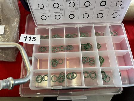 Box mit Sortiment an O Ringen,Dichtungen usw Box mit Sortiment an O Ringen,Dichtungen usw