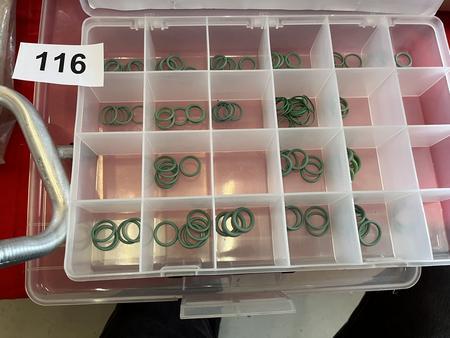 Box mit Sortiment an O Ringen,Dichtungen usw Box mit Sortiment an O Ringen,Dichtungen usw