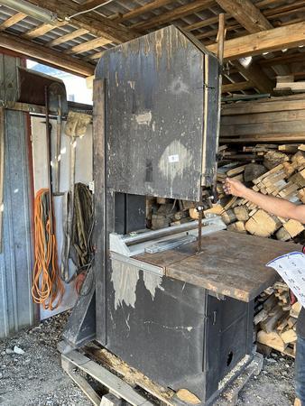 Bandsäge massive Ausführung mit enormer Schnitthöhe, Funktion überprüft, 380 V Bandsäge massive Ausführung mit enormer Schnitthöhe, Funktion überprüft, 380 V