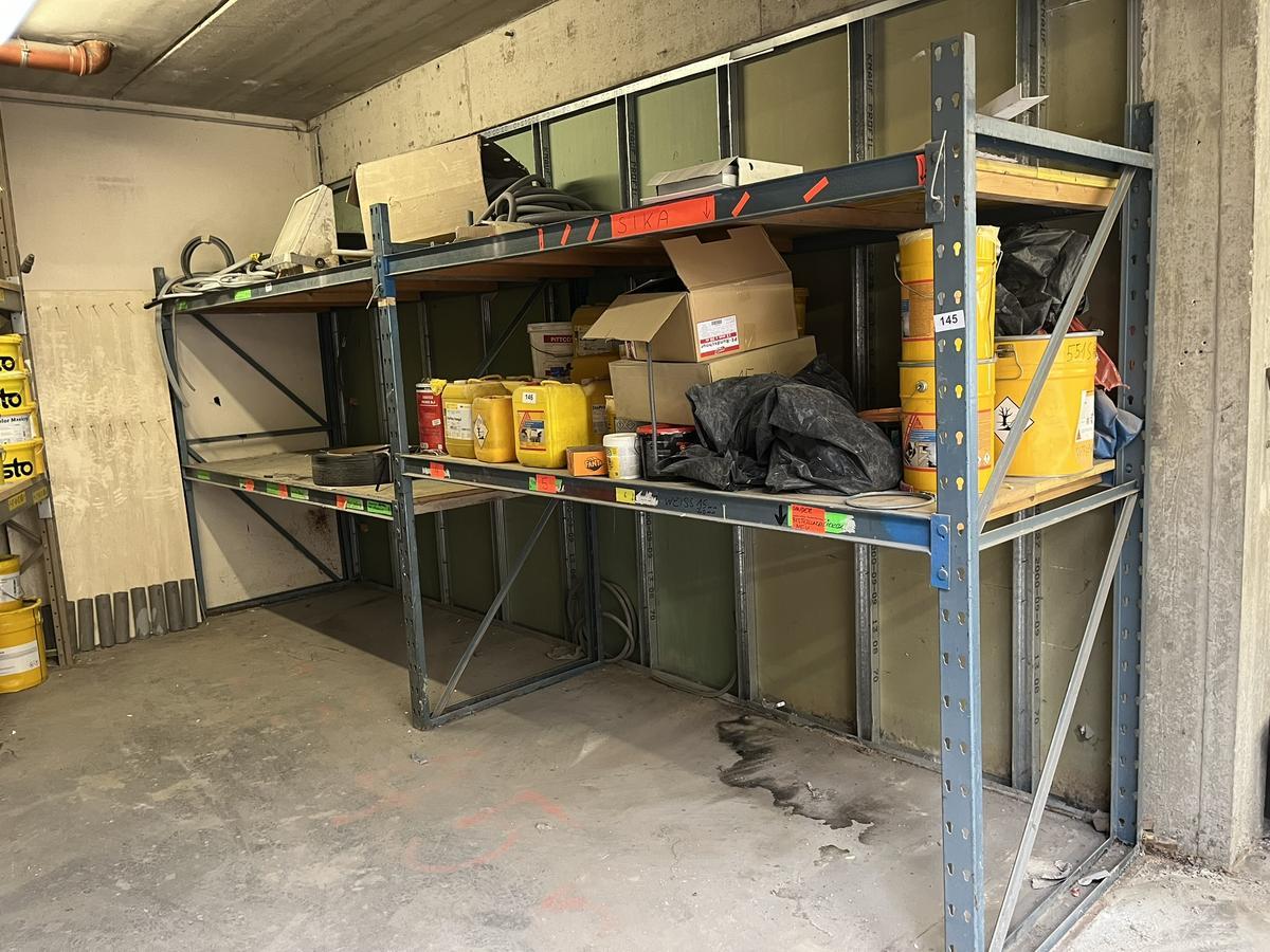5.4 lfm Schwerlast Palettenregalanlage mit Fachböden