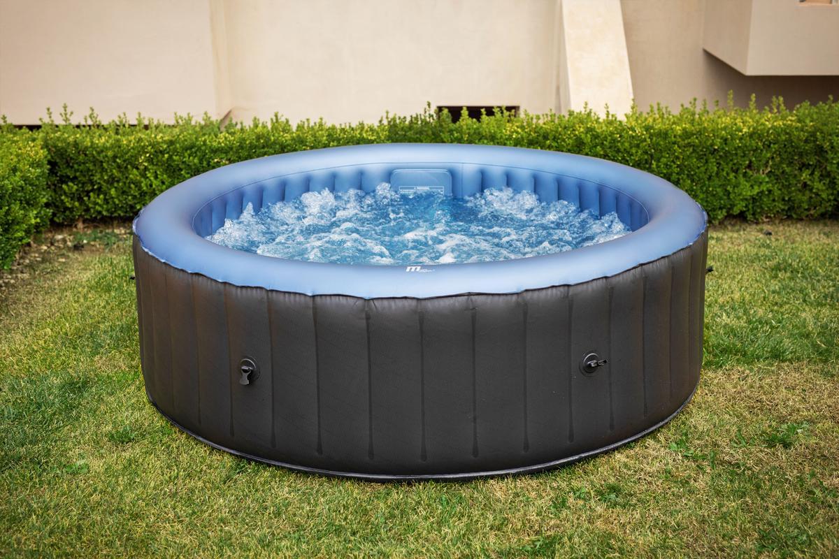 SPA-POOL COMFORT BERGEN für 4 Personen, dunkelgrau blau, 180x70 cm?d=2025-05-21 17:51:16