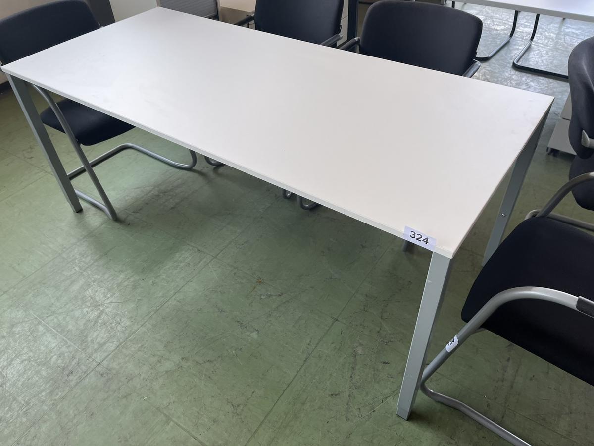 Besprechungstisch 180/80 cm mit 5 Stühlen schwarz?d=2025-05-21 17:50:06