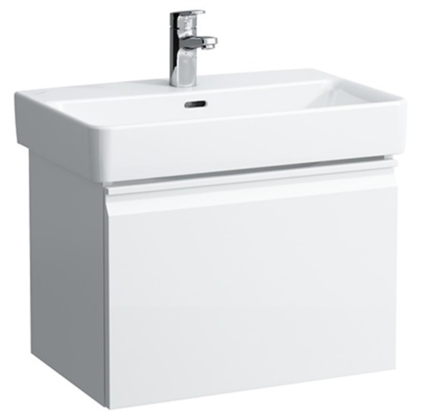 LAUFEN Pro A Unterbau mit Innenschublade, Länge 52 cm, weiß Hochglanz (Ausstellungsstück)