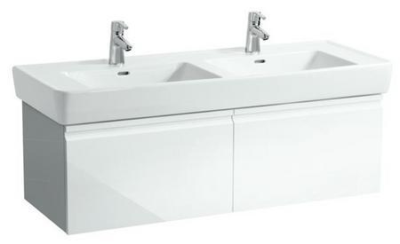 LAUFEN Pro A Unterschrank für Doppelwaschtisch, mit Innenschublade, weiß Hochglanz, 122 x 45 cm, Höhe 40 cm LAUFEN Pro A Unterschrank für Doppelwaschtisch, mit Innenschublade, weiß Hochglanz, 122 x 45 cm, Höhe 40 cm