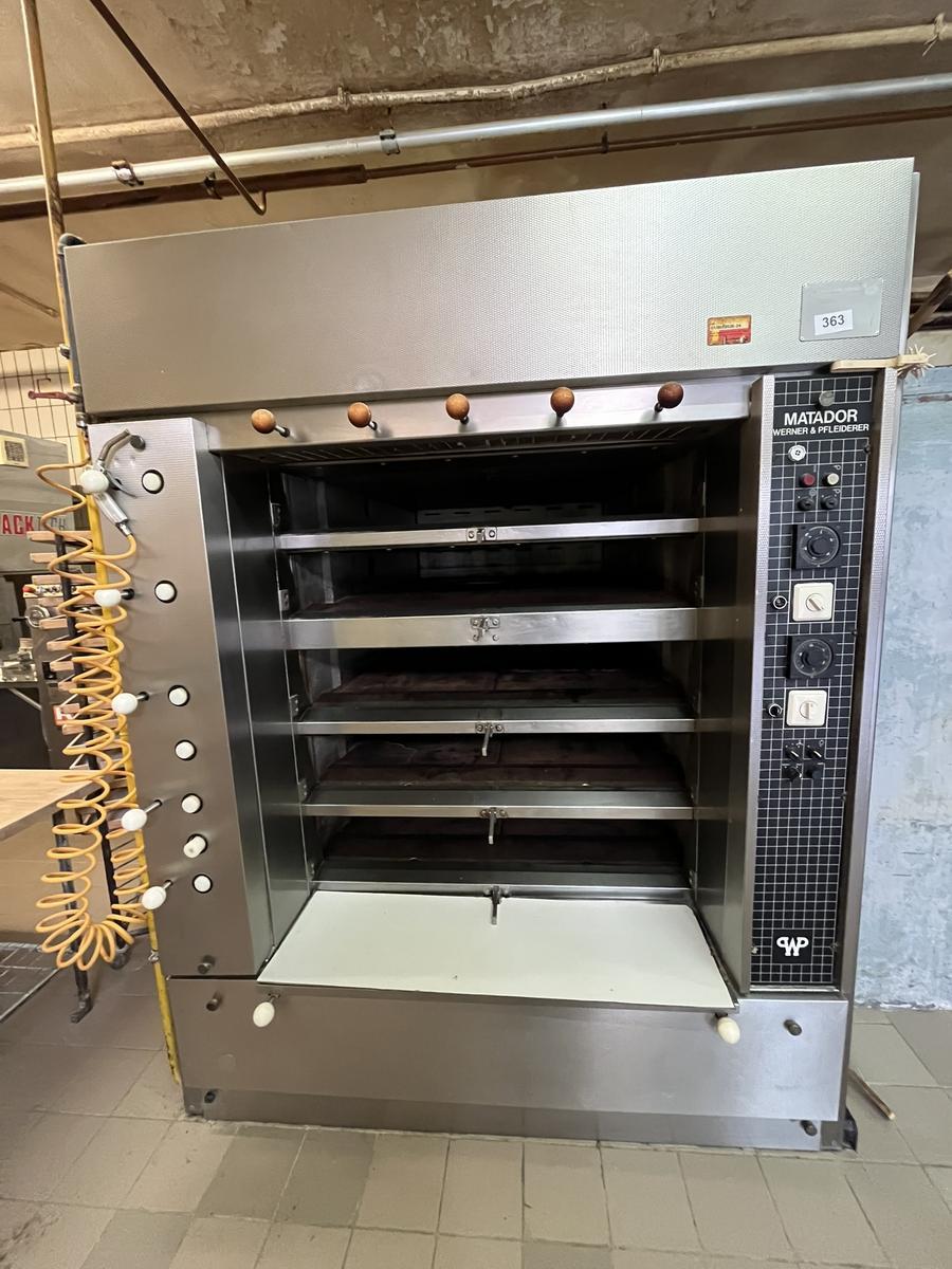 Matador 5-Einschub-, Etagen-, Backofen Werner & Pfleider, 3000/1900/2300 mm, Gas