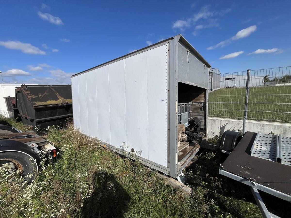 Kofferaufbau - Lagercontainer ohne Hecktüre