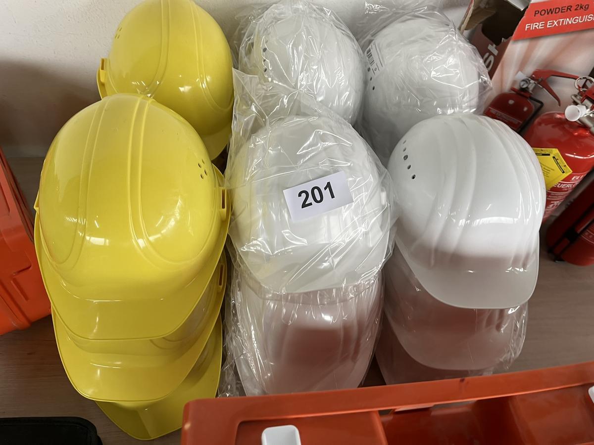 18 Stück Bauhelme fabriksneu gelb/weiß?d=2025-12-06 07:01:02