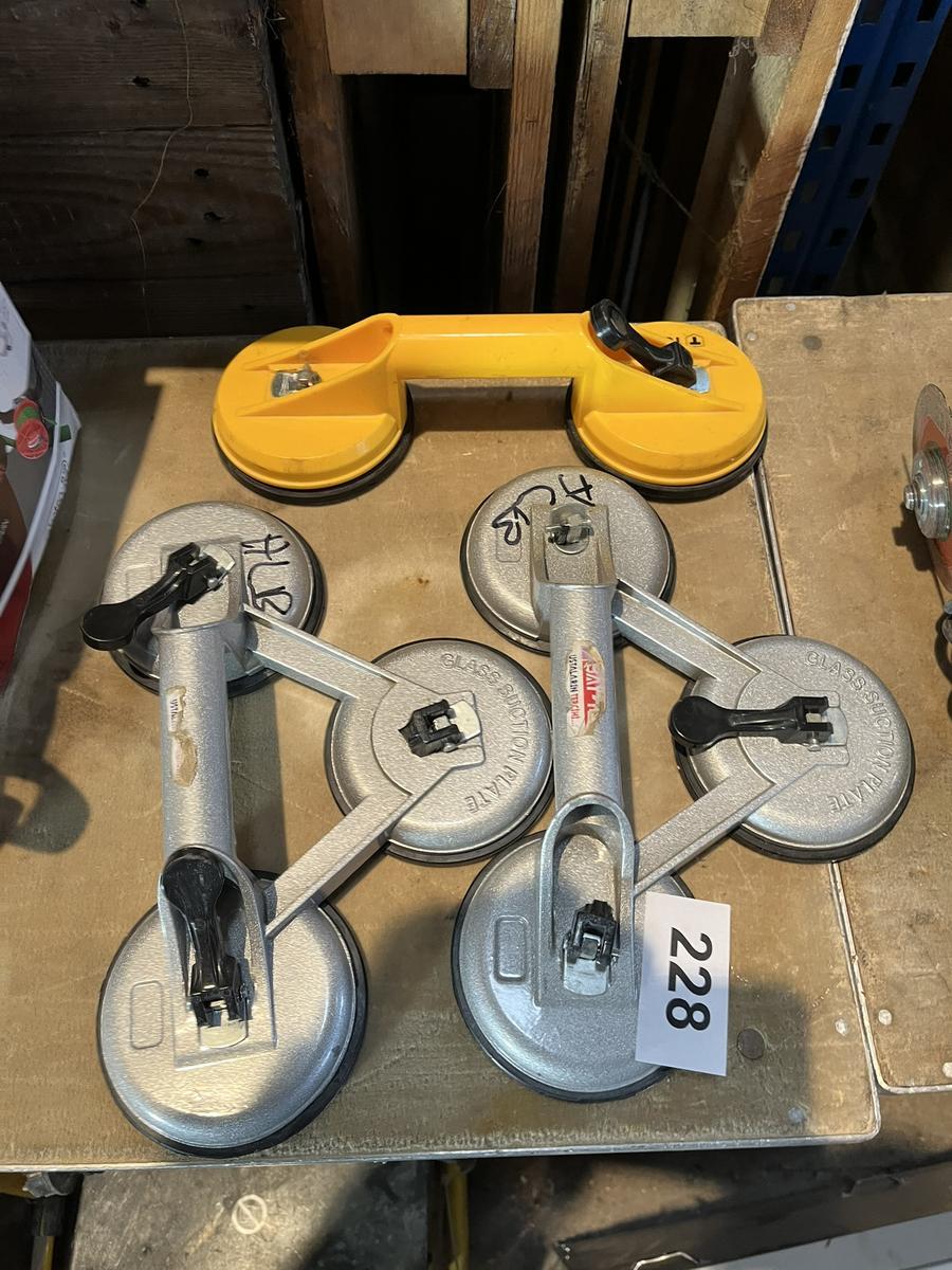 3 Stück Glas-,Hebesauger