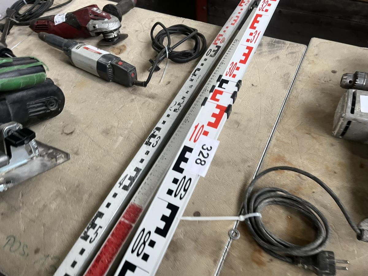 3 Stück Präzions-,Messlatten für Nivelliergerät