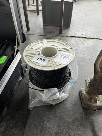 2 Rollen Schweischnur PE je ca. 30 m schwarz