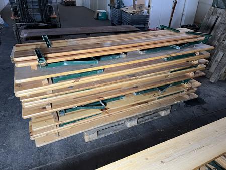 5 Stck Heurigen Garnituren mit Rckenlehne 5 Tische,10 Bnke