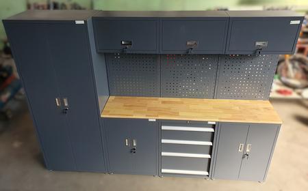 Werkstattschrank, L/H/T ca.2600x1900x460mm Werkstattschrank, L/H/T ca.2600x1900x460mm