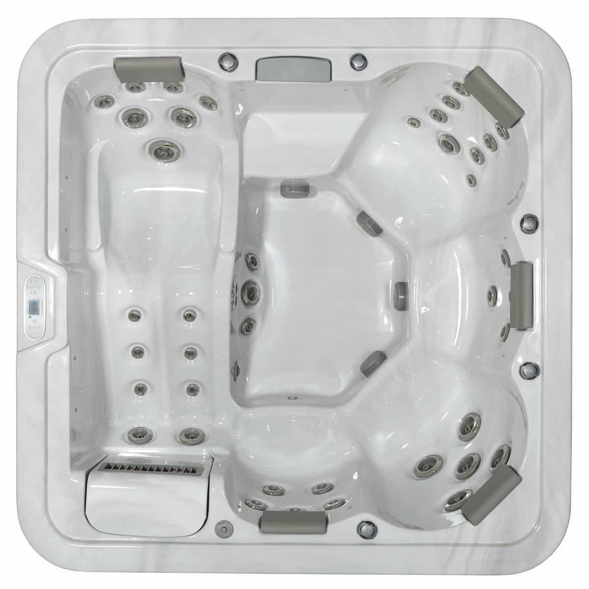 Whirlpool ViskanSpa Modell Asperö, 210x210cm, Wannenfarbe Glacier, Außenfarbe Alu schwarz, inkl. Fernbedienung, Original verpackte Neuware?d=2025-12-06 05:33:03