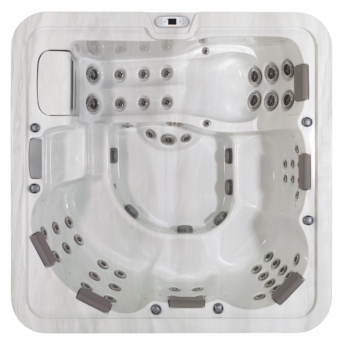 Whirlpool ViskanSpa Modell Vindö, 230x230cm, Wannenfarbe Sterling, Außenfarbe Alu weiß, inkl. Fernbedienung, Original verpackte Neuware?d=2025-12-06 05:36:03