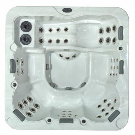 Whirlpool ViskanSpa Modell Sand, 230x230cm, Wannenfarbe Sterling, Auenfarbe Gray cabinett, Original verpackte Neuware