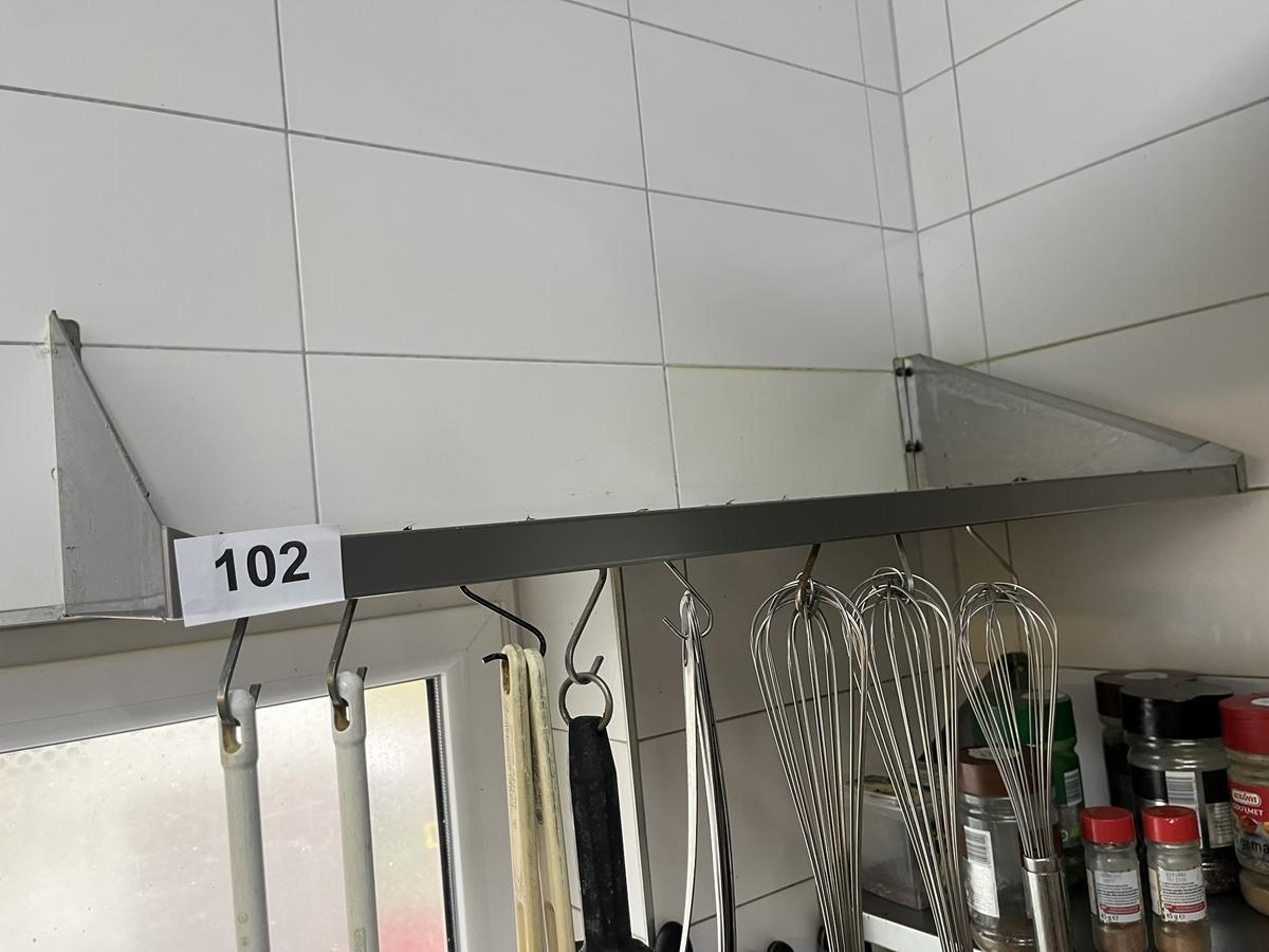 Hängeregal in Edelstahl ca. 100/40 cm