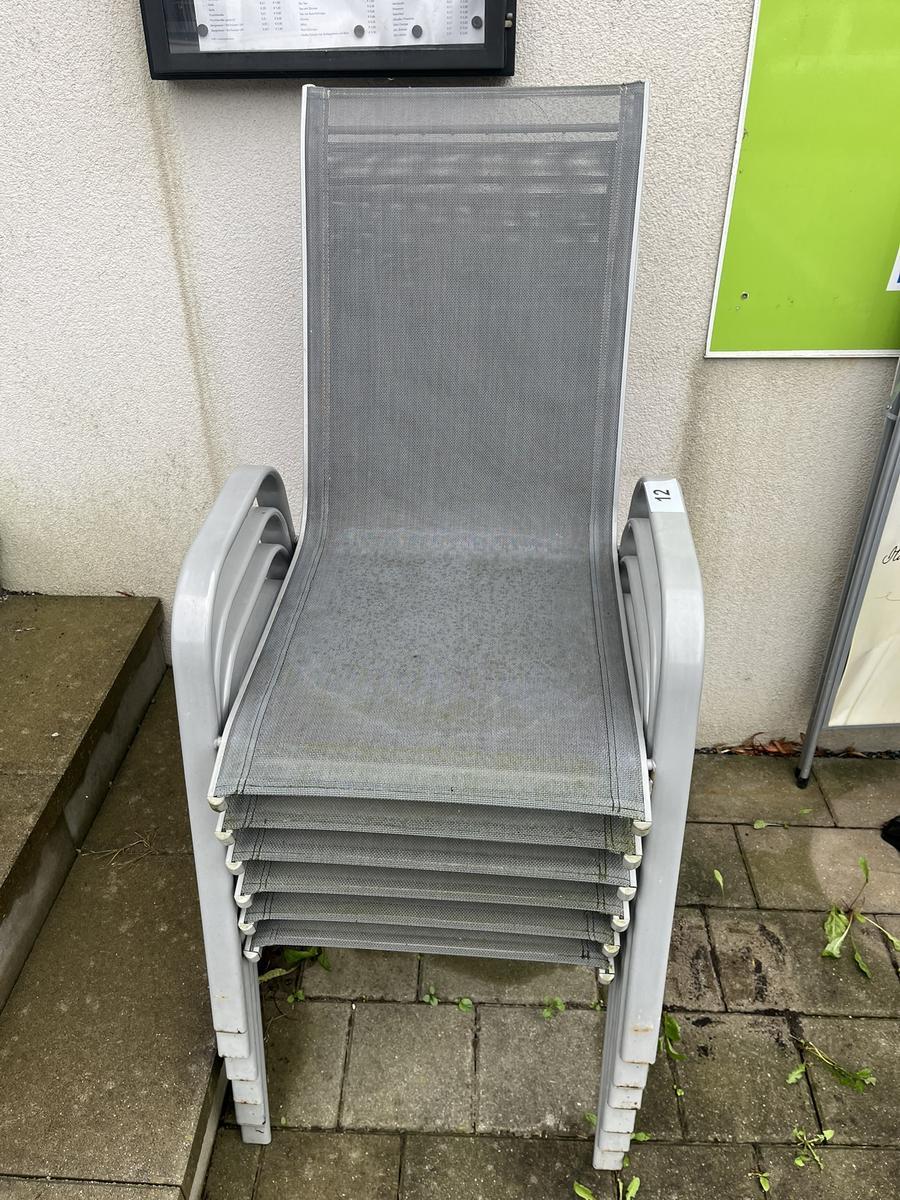 10 Stück Gartenstühle stapelbar