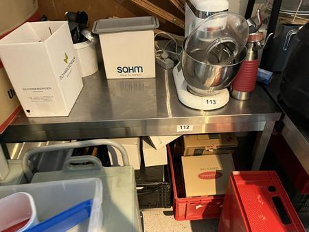 Edelstahl Arbeitstisch ca. 150/60 cm Edelstahl Arbeitstisch ca. 150/60 cm