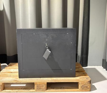 Tresor Wertheim, Breite: 41cm, Tiefe: 45cm, Hhe: 70cm, Farbe Platte / Tr / Korpus: Schwarz