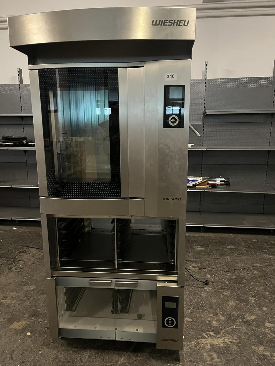 Wiesheu DIBAS64 Blue Backofen, 11.1kW, BJ 2017/02, mit Ablufthaube 64, plus ETF64 Etagenfach 640mm und GS64 Gärschrank