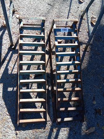 2 Stck Auffahrtsrampen fr PKW und Lagerbock