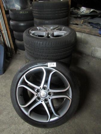 8 Stk. MB Alufelge 2124016202 8,5-18 ET 48 (Reifen alt)