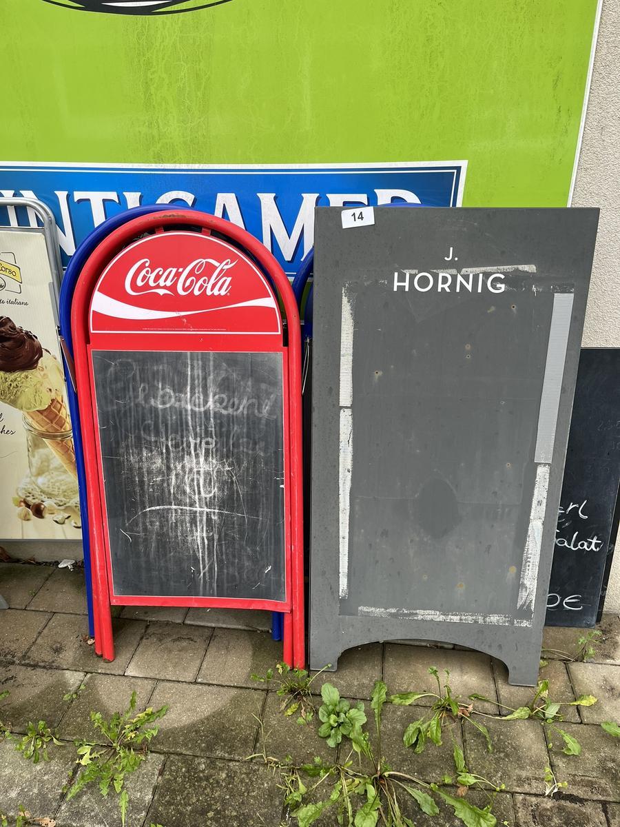 3 St&uuml;ck Werbeaufsteller