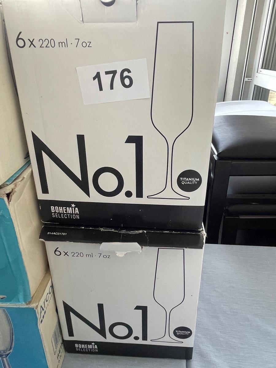 24 Stk. Sektgl&auml;ser lang, 200ml