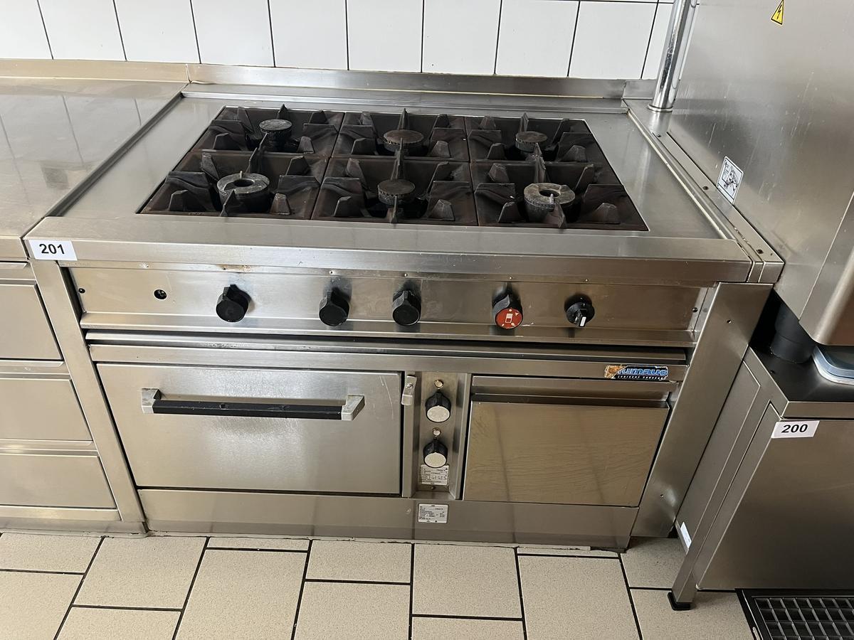 6-flammiger Gasherd ca.122/90/85 cm?d=2025-12-16 03:00:17