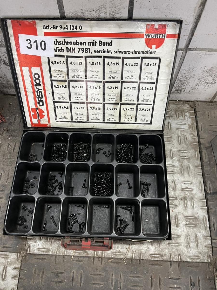 Posten Blechschrauben in Kassette