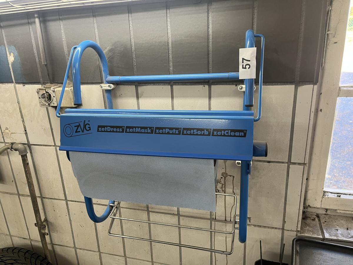 Papierabrollspender mit Wandhalterung