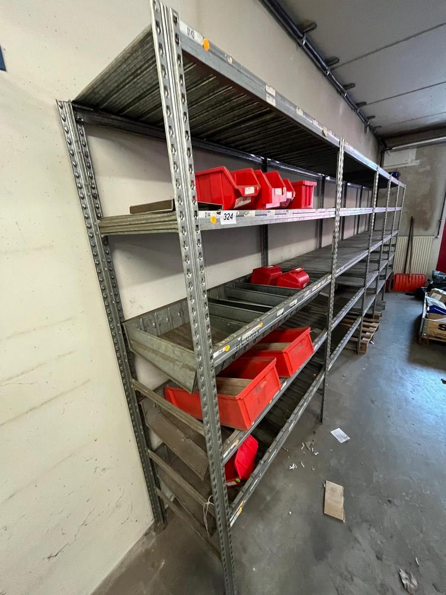 ca. 5.10 lfm Ersatzteil Regalanlage verzinkt H: 2 m , T: 0.5 m