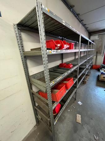 ca. 5.10 lfm Ersatzteil Regalanlage verzinkt H: 2 m , T: 0.5 m