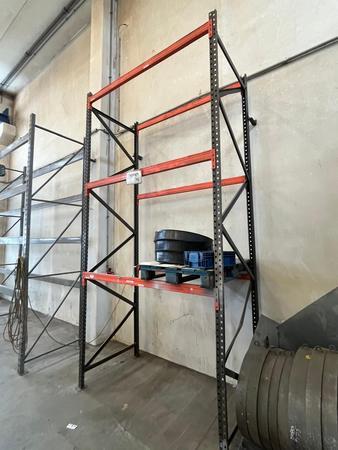 Schwerlast Palettenregal ca. 200/100/400 cm mit Einh�ngebalken - Nutzlast pro Palette 800 kg