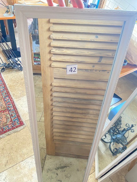 Spiegel wei&szlig; 124 x 34