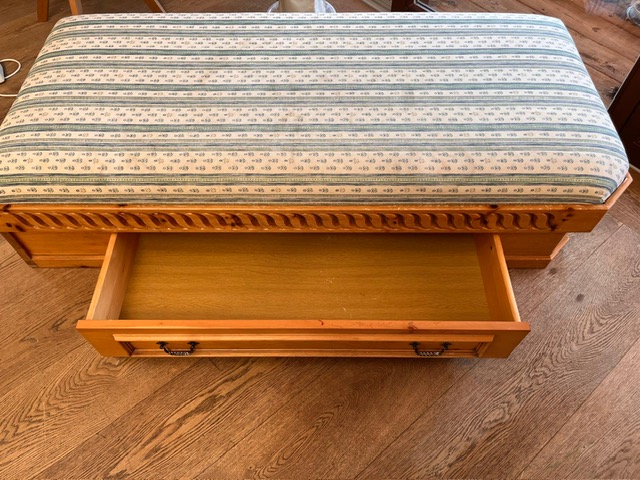 Tagesbett Zirbenholz mit Lade 80x175  h 45