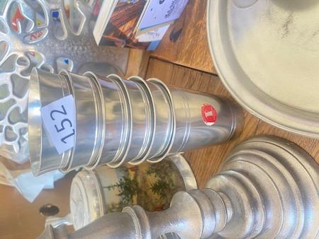 6 Zinnbecher 8cm ca.1kg