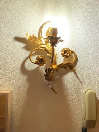 Wandleuchten vergoldet mit Blattgold