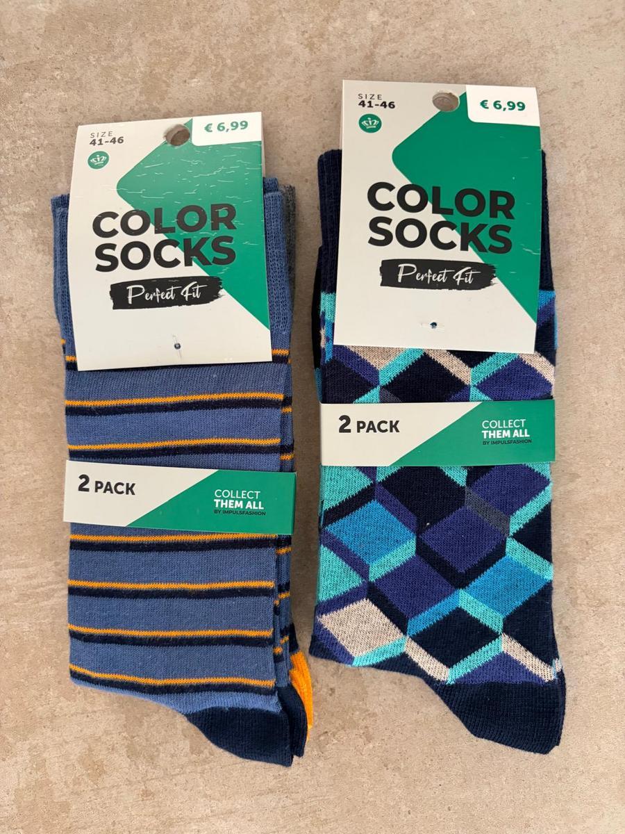 4 Paar Colorsocken Gr&ouml;&szlig;e 41-46