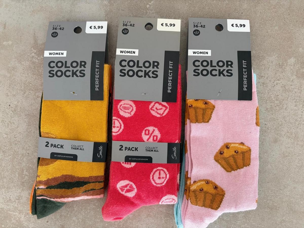 6 Paar Colorsocken Gr&ouml;&szlig;e 36-42