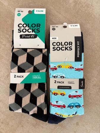 4 Paar Colorsocken Gr��e 40-42