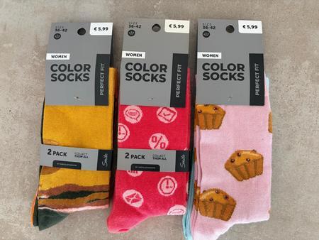6 Paar Colorsocken Gr��e 36-42