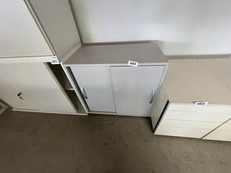 Aktenschrank in grau ca. 80/83 cm 2 Ordnerh�hen