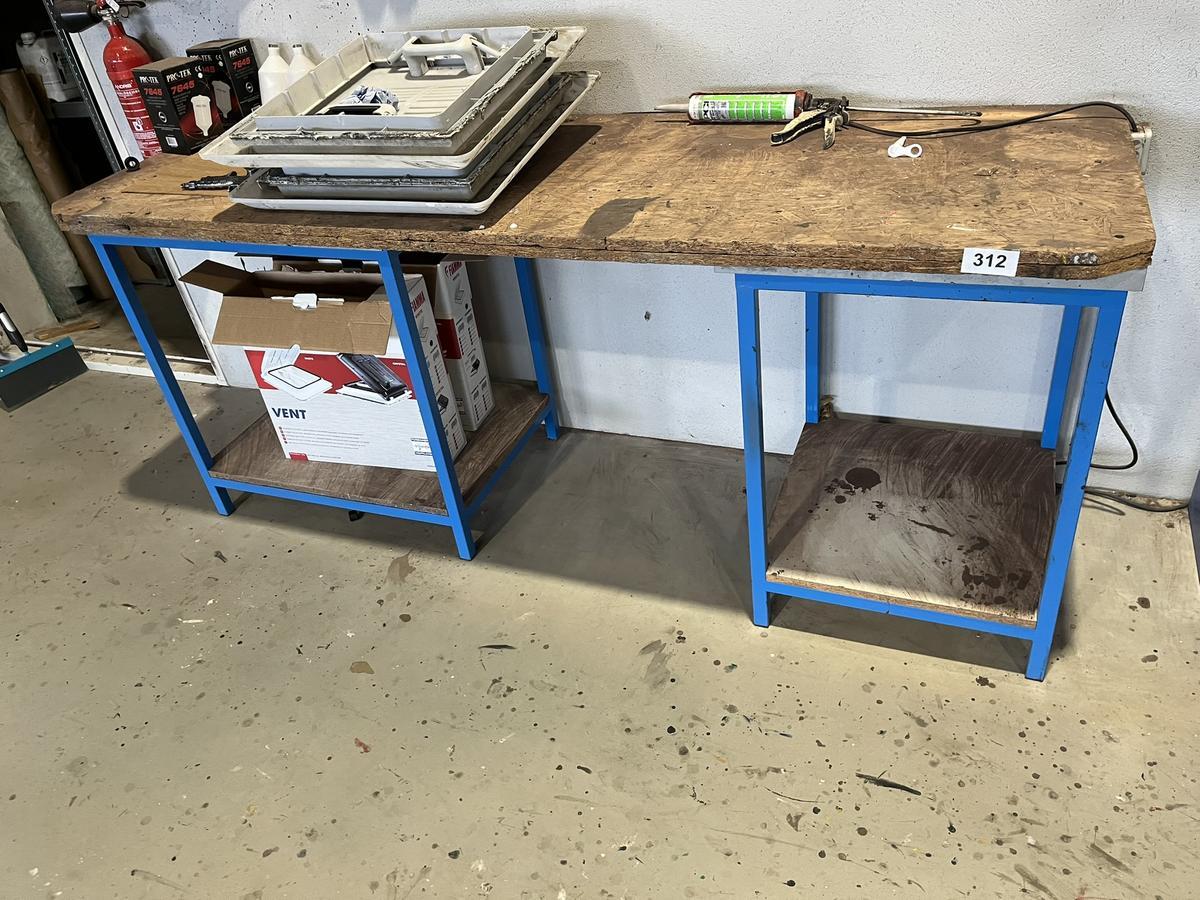 Werkbank mit 200/85 cm