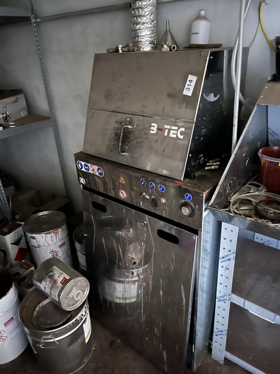 B TEC Lackierpistolenwaschger&auml;t - Lackraum