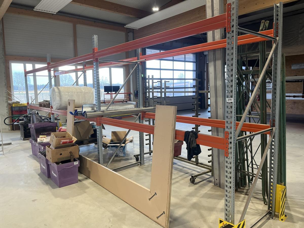 8.10 Laufmeter Schwerlast-Palettenregale, 110/275 cm, kaum gebraucht