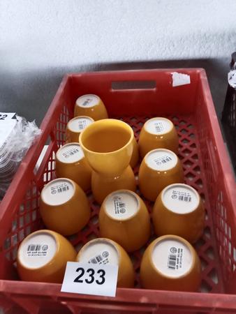 14 Stk. Mara Gelbglanz Vasen, 10cm 14 Stk. Mara Gelbglanz Vasen, 10cm