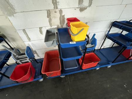 BAYERSAN Reinigungswagenset mit Handpresse