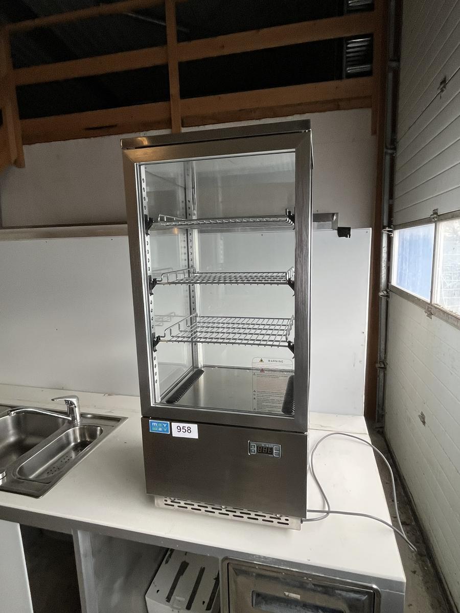 MAY WAY K&uuml;hlvitrine mit Glast&uuml;re MW 78 ca. 43/39/99 cm