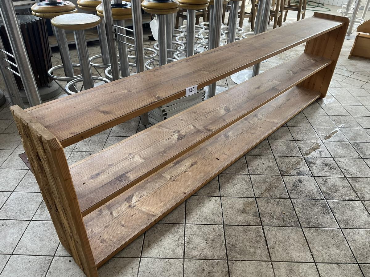 Altholz Wandregal, ca. 257x30x76cm